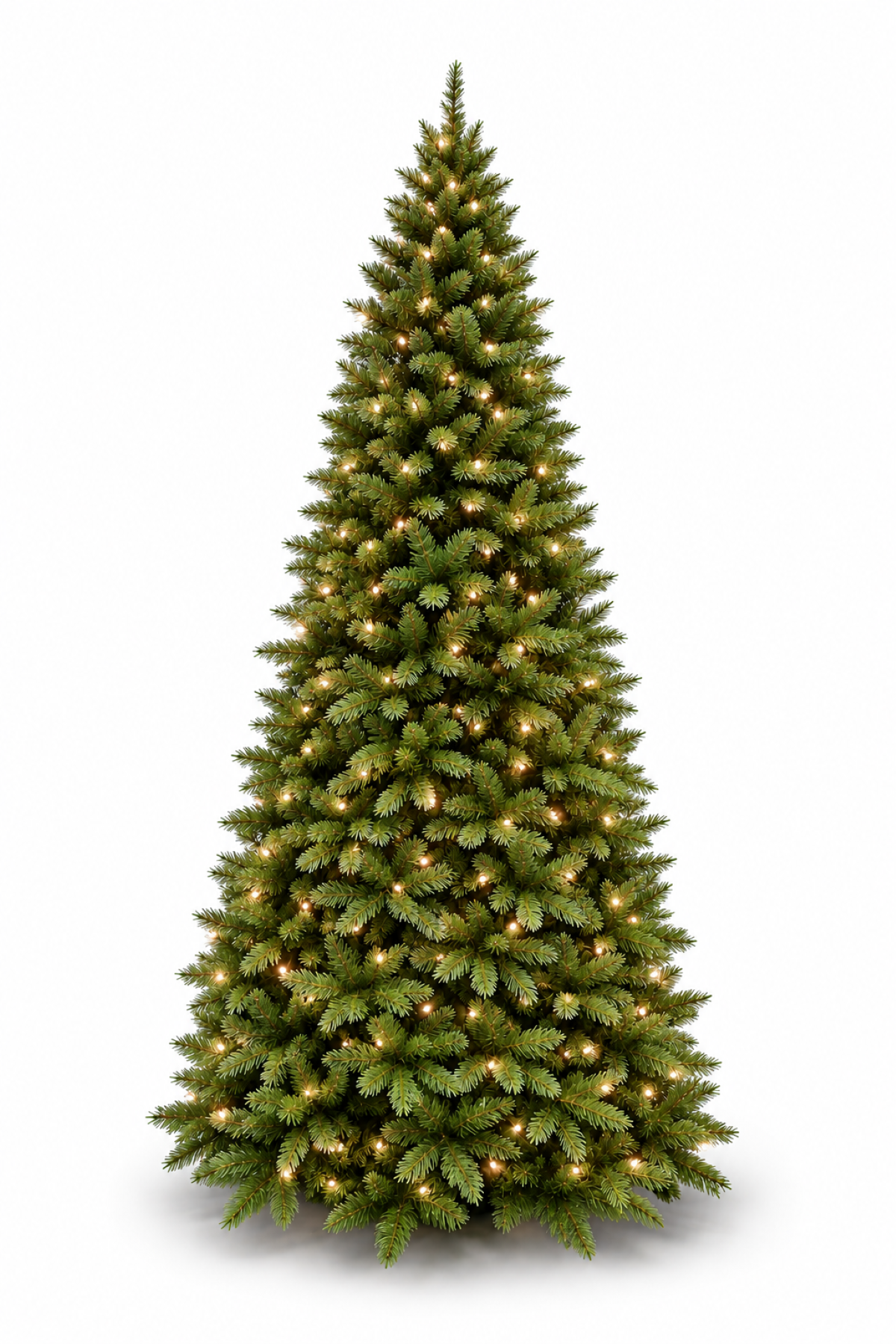 10ft Slim Vienna Spruce Christmas Tree Pre Lit Hinged 3.05m with 880 LED's