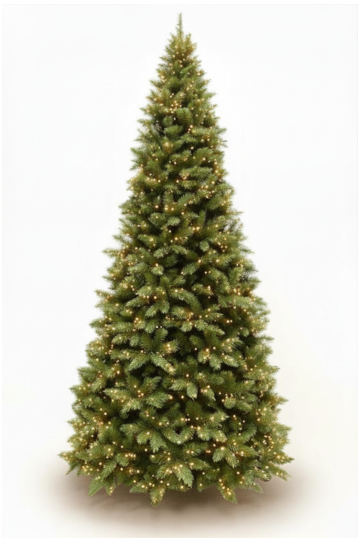 12ft Slim Vienna Spruce Christmas Tree Pre Lit Hinged 3.66m with 1380 LED’s