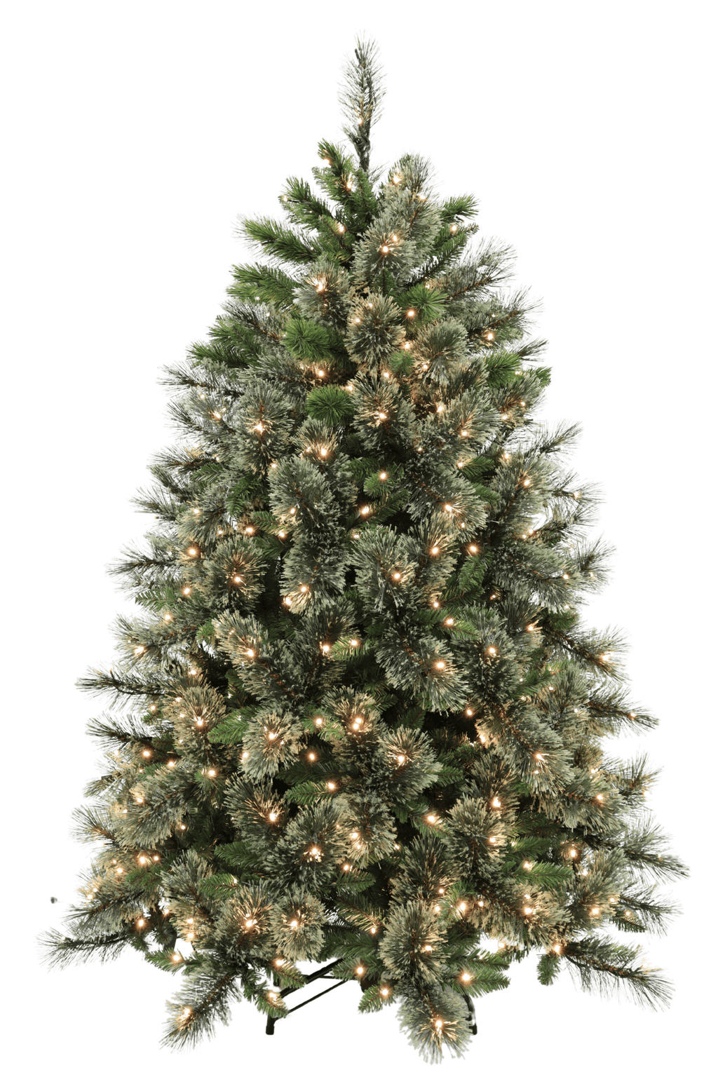 5ft American Cashmere Hinged 1.52m with 260 Warm White LED's - Artificial Xmas Tree