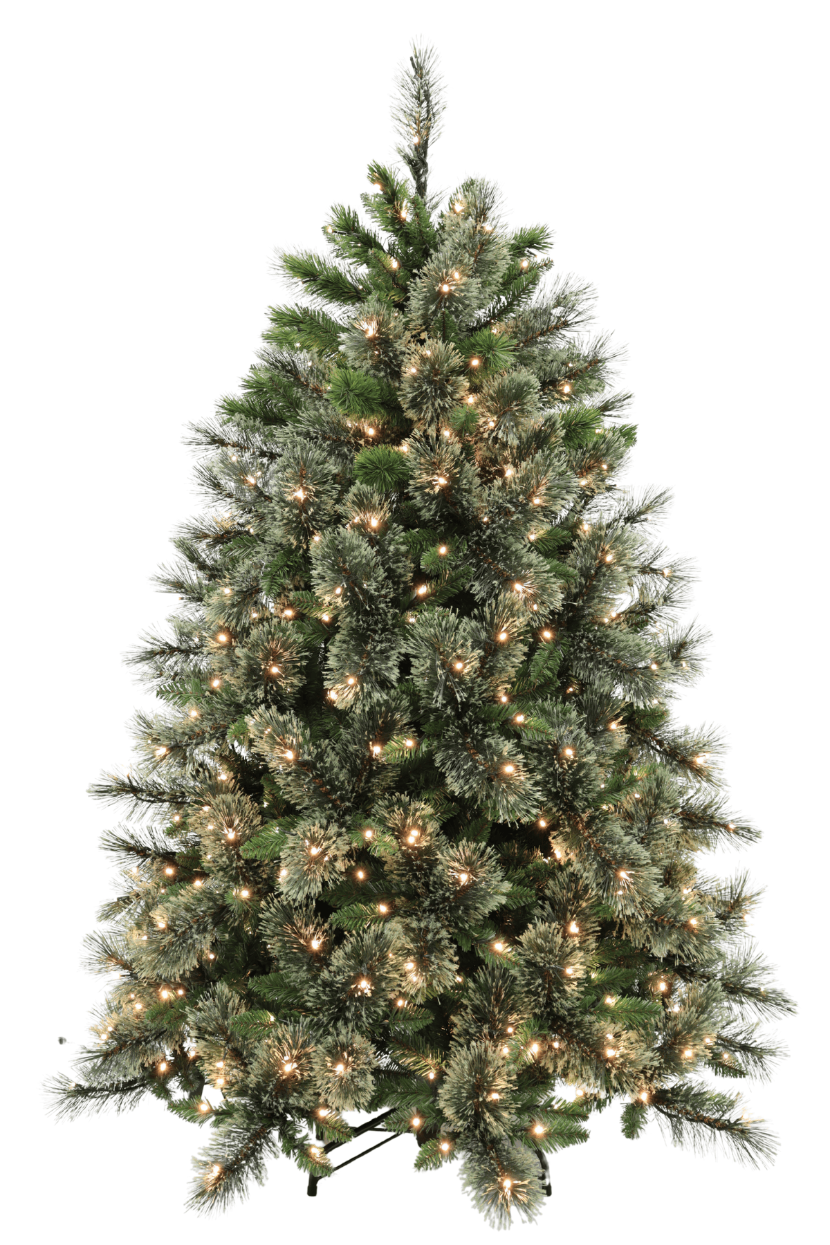5ft American Cashmere Hinged 1.52m with 260 Warm White LED's - Artificial Xmas Tree