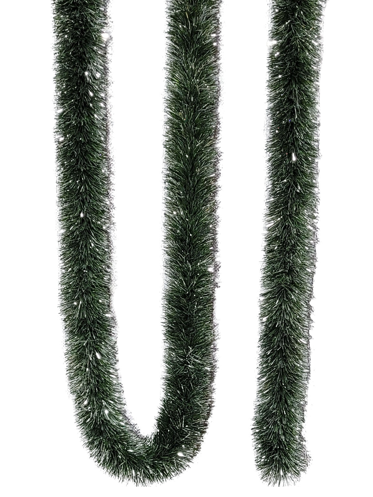 Forest Garland 5.5m (18ft) 10 ply - 100mm Green/Silver - Artificial Xmas Tree