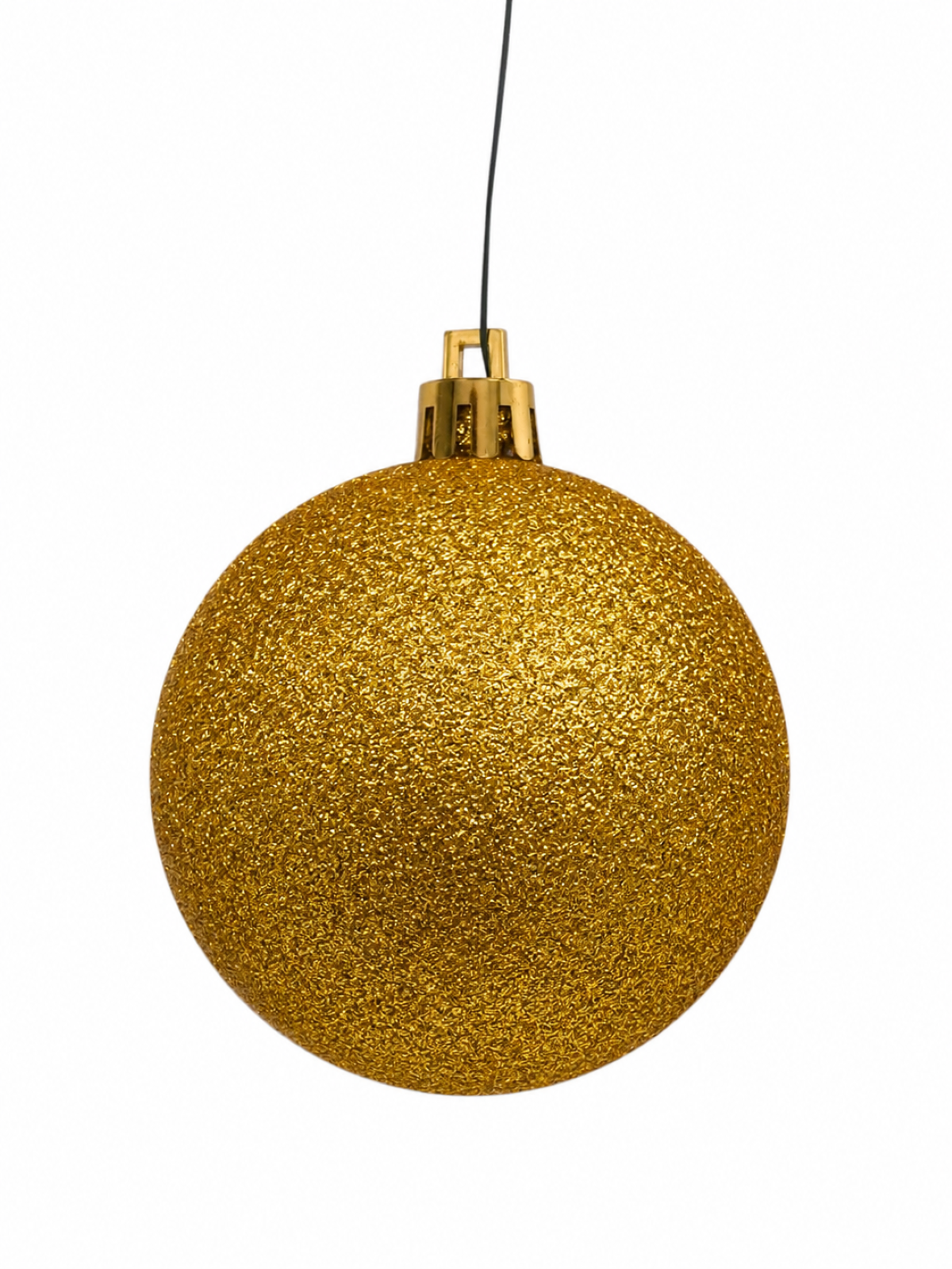 Christmas Ball 50mm Glitter Gold