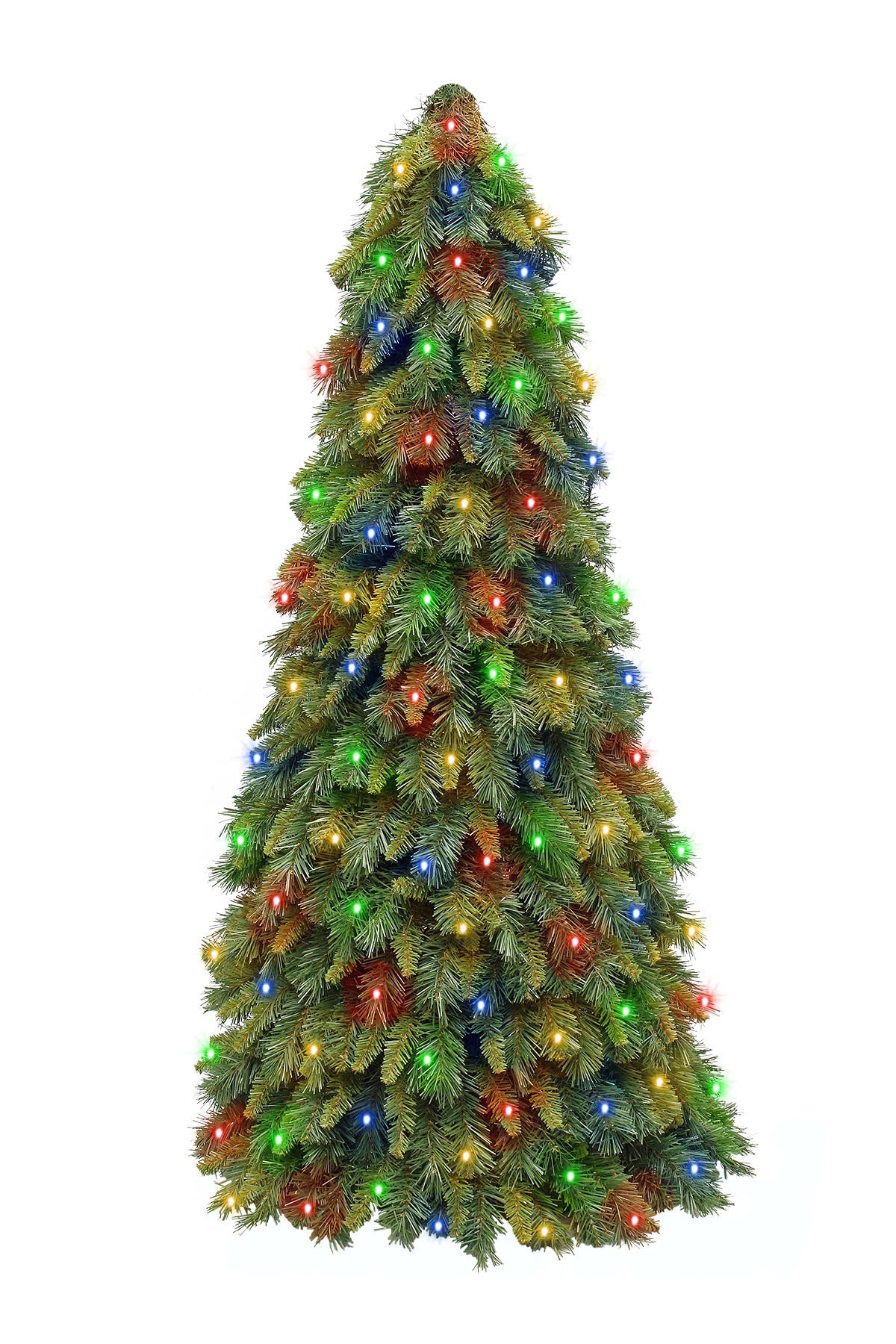 4ft New Hampshire Christmas Cone Tree Indoor or Outdoor Modular 1.22m prelit with 600 LED's - Artificial Xmas Tree