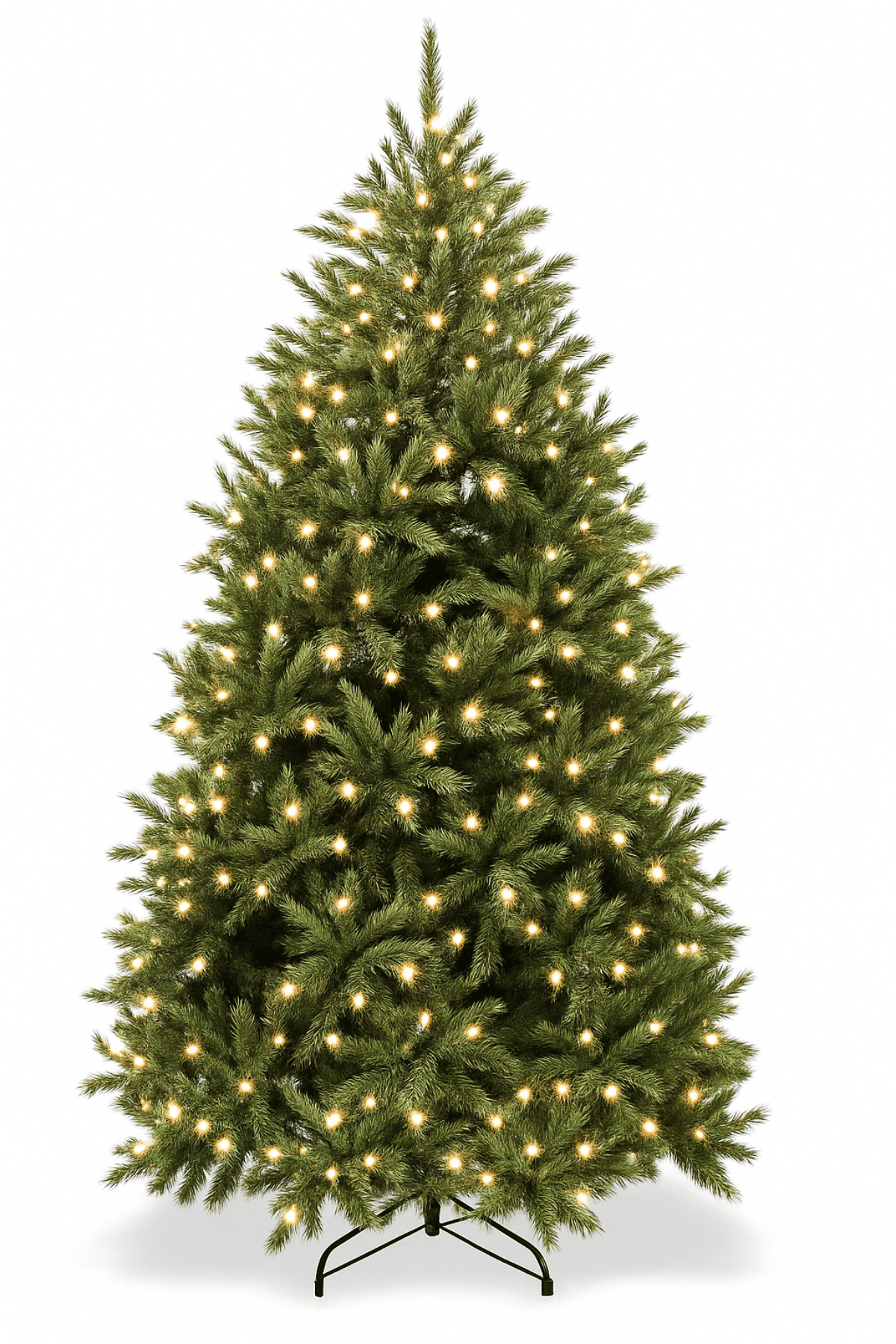 7.5ft New Hampshire Pine Super deluxe Christmas Tree  2.28m Prelit with 620 LED's - Artificial Xmas Tree