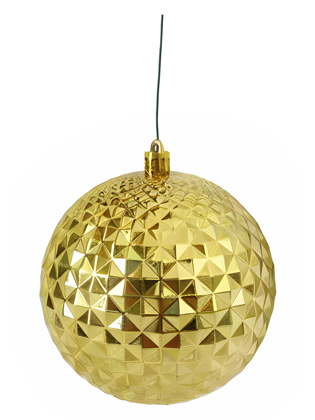Christmas Ball 100mm Pineapple Textured Gold - Artificial Xmas Tree