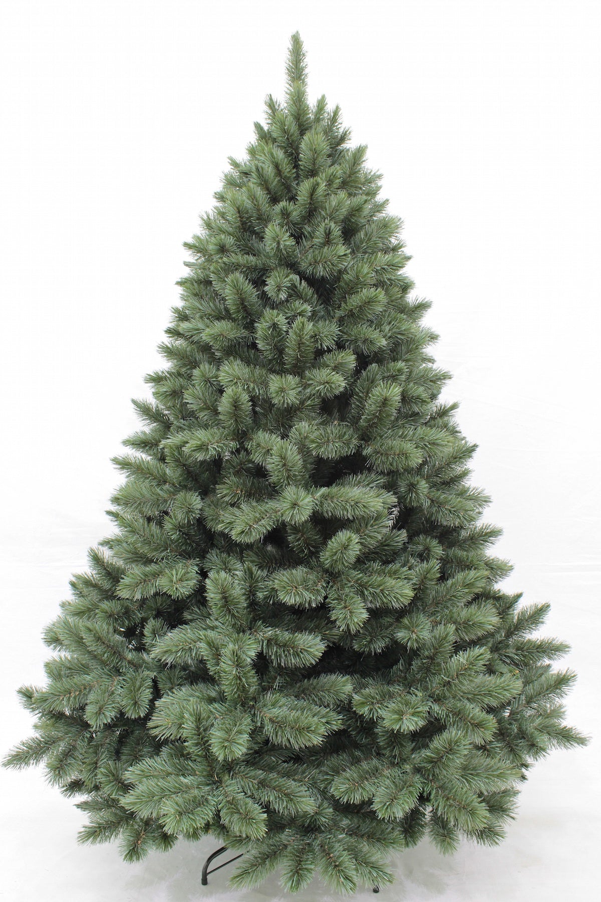 7ft Pitch Pine Christmas Tree New Growth Blue 2.13m Hinged - Artificial Xmas Tree