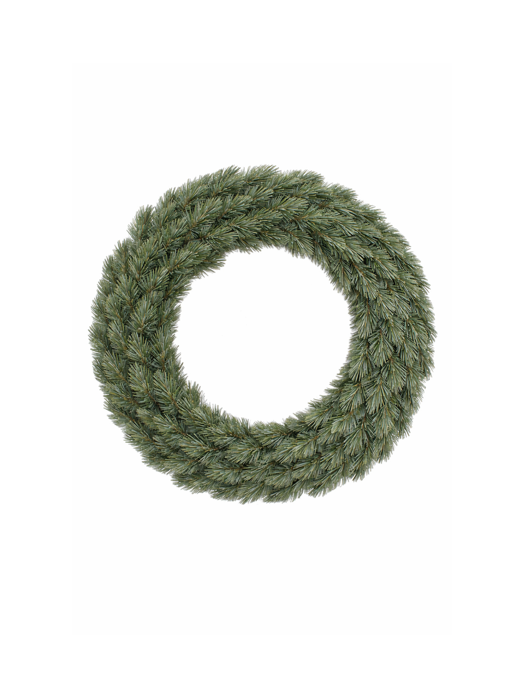 24 英寸 Pitch Pine 花环 新生长蓝色 61 厘米