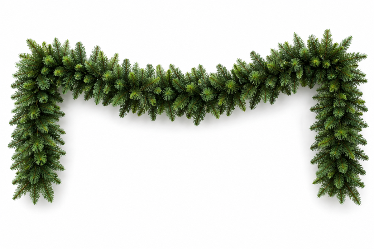 9ft Ponderosa Pine Window or Door Garland 2.74m