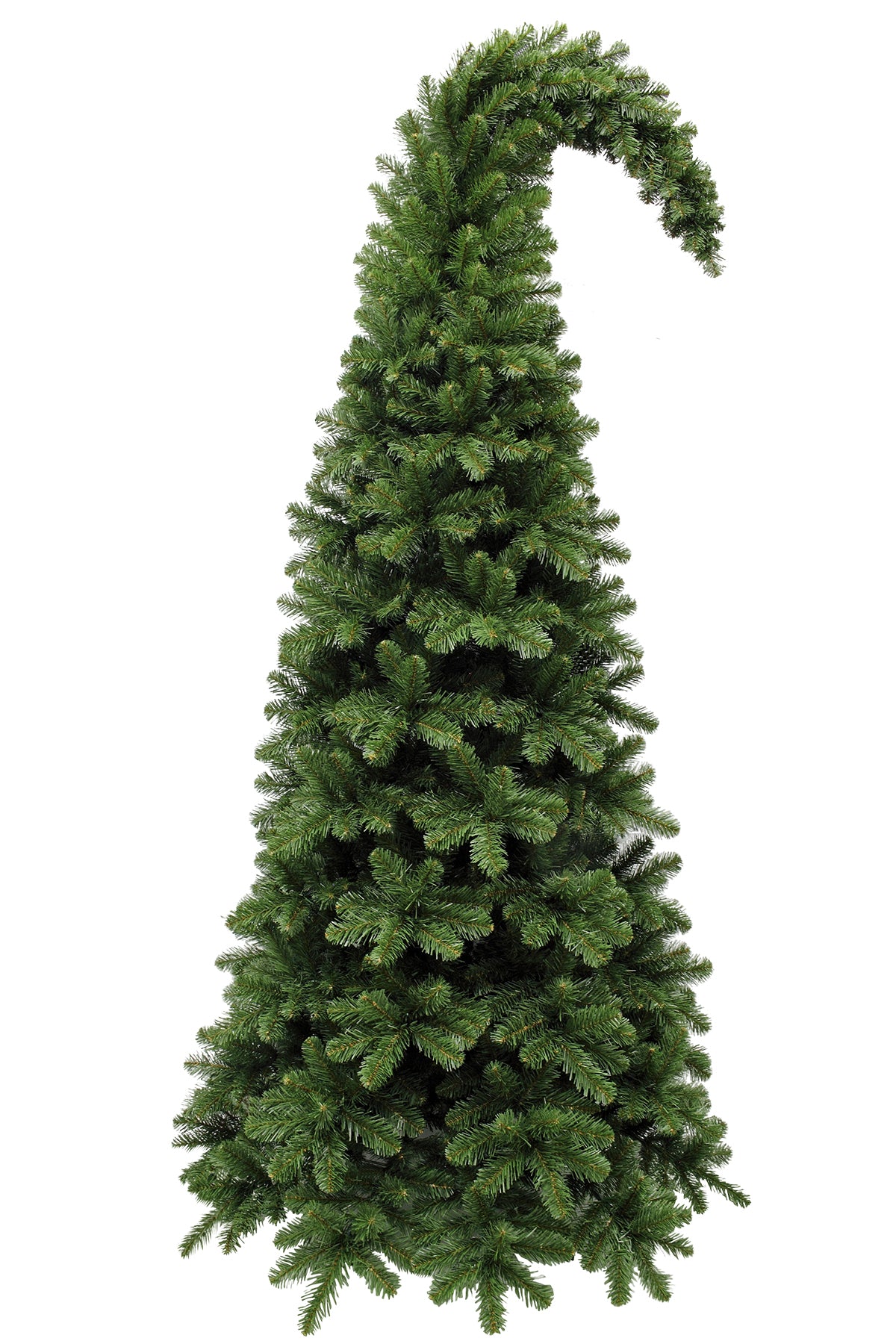 7ft Santas Hat Christmas Tree Hinged 2.13m - Artificial Xmas Tree