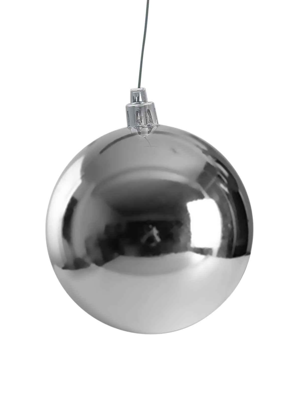 Christmas Ball 70mm Glossy Silver