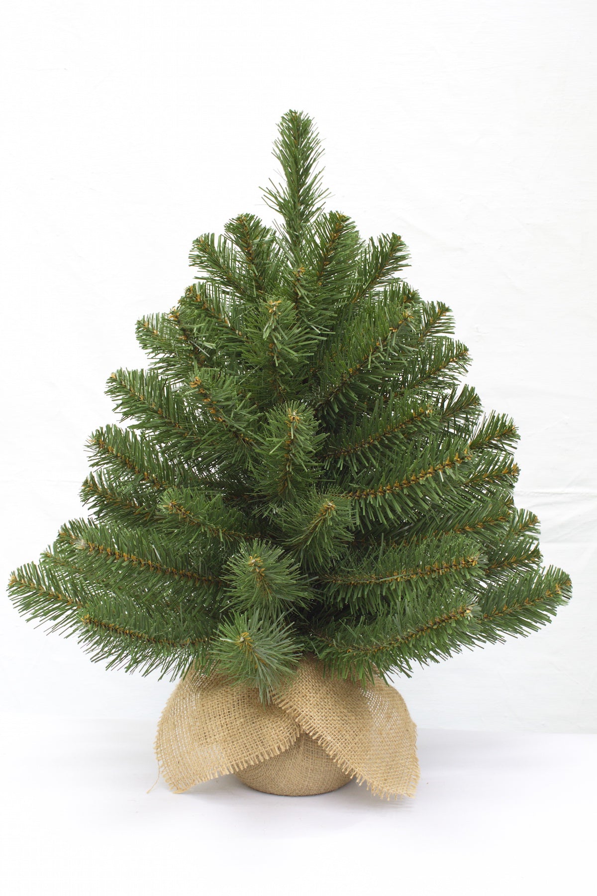 2ft Alpine Spruce Christmas Tree in Burlap covered base 61cm - Artificial Xmas Tree