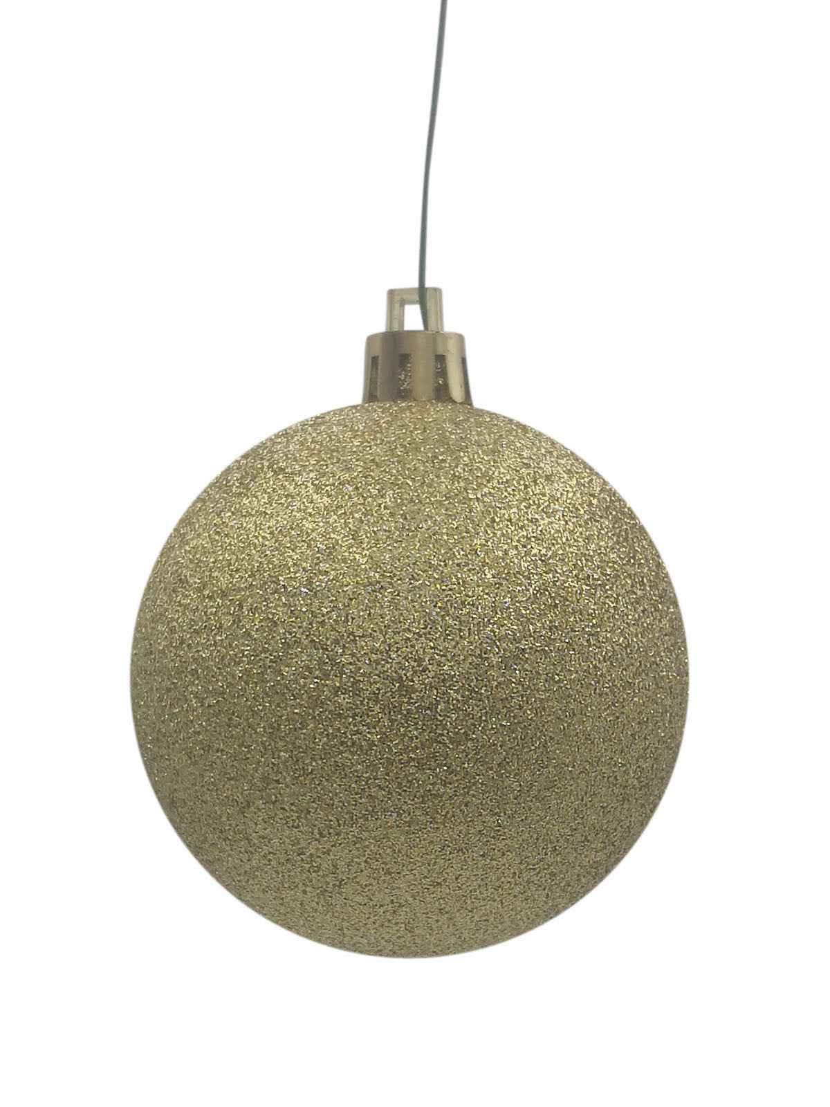 Christmas Ball 100mm Glitter Gold
