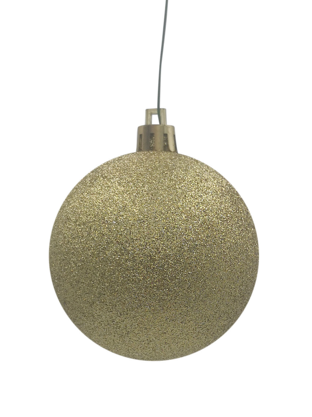 Christmas Ball 50mm Glitter Gold - Artificial Xmas Tree