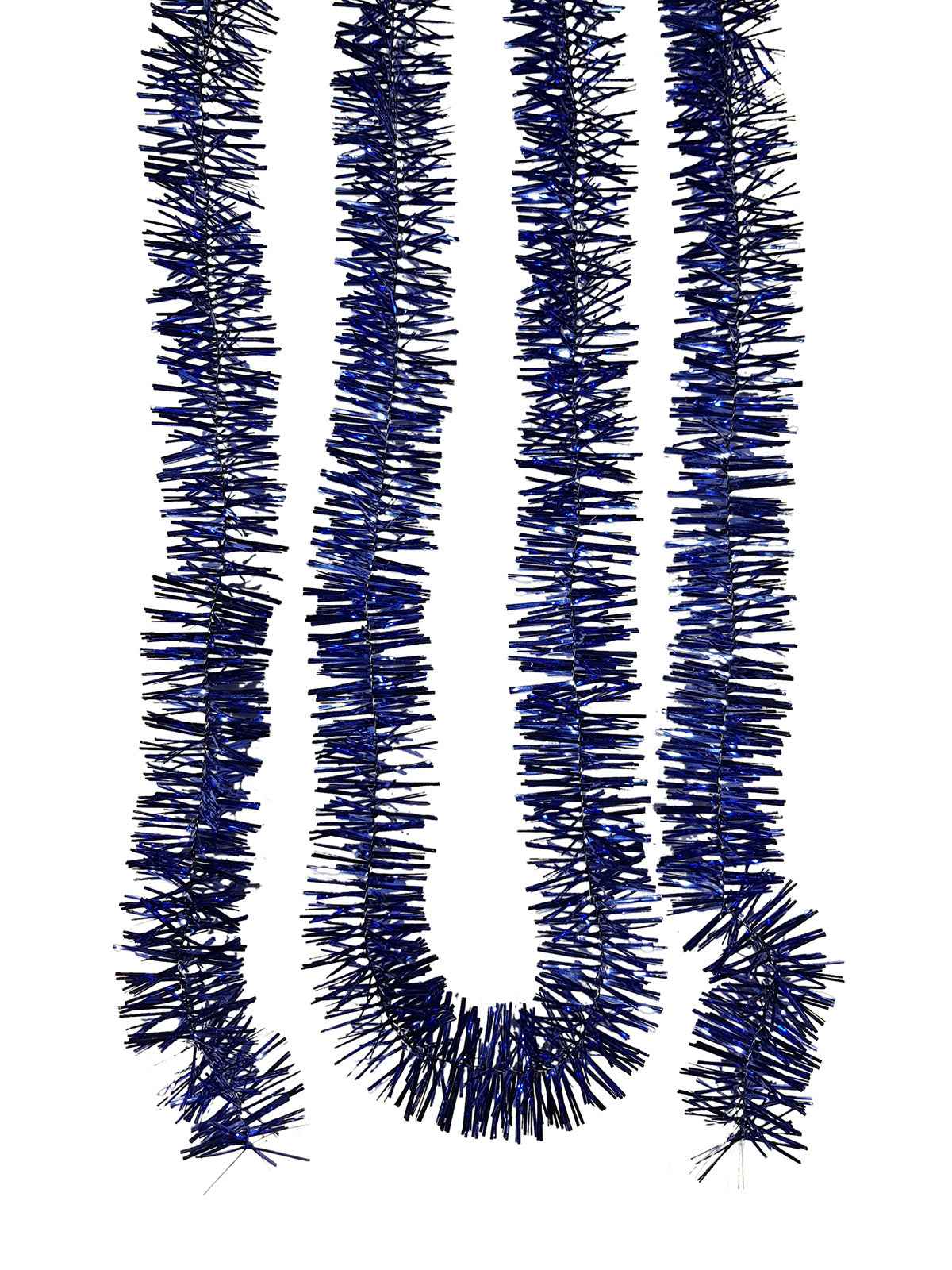 Tinsel 5.5m (18ft)  2 ply - 50mm Blue