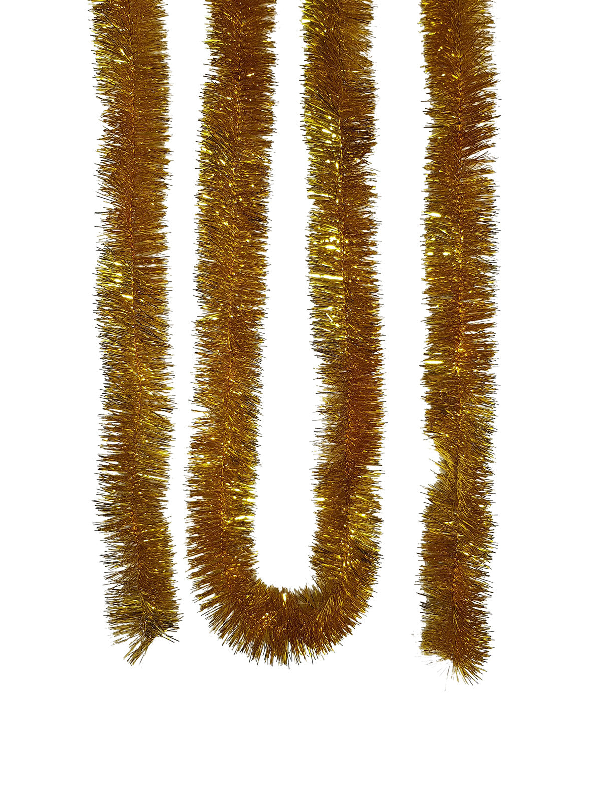 Tinsel 5.5m (18ft) 4 ply - 50mm GOLD - Artificial Xmas Tree