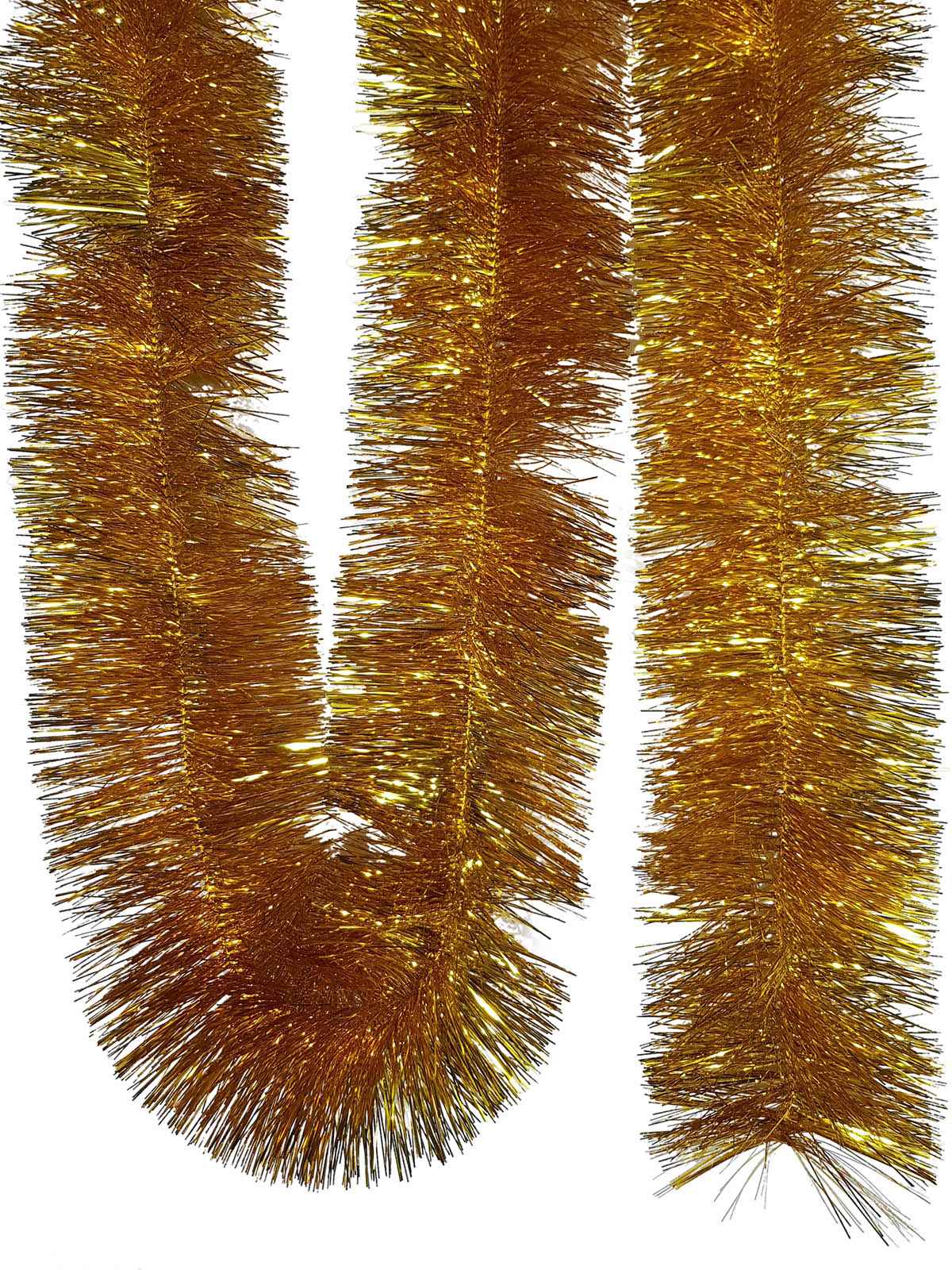 Tinsel 5.5m (18ft) 4 ply - 150mm Gold