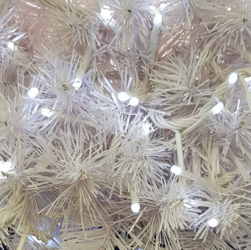 White Christmas Tree and Wedding LED Micro Lights x 160 White with White cord