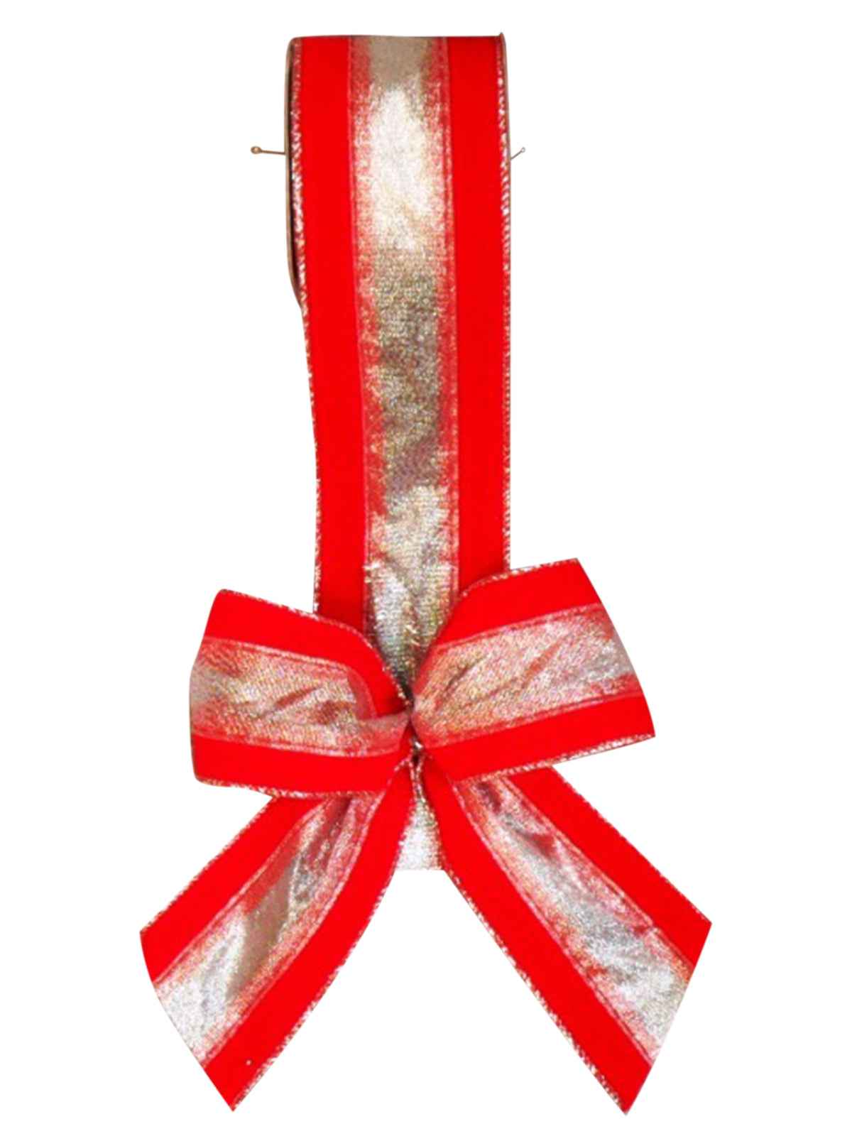Ribbon Red Velvet Silver Strip