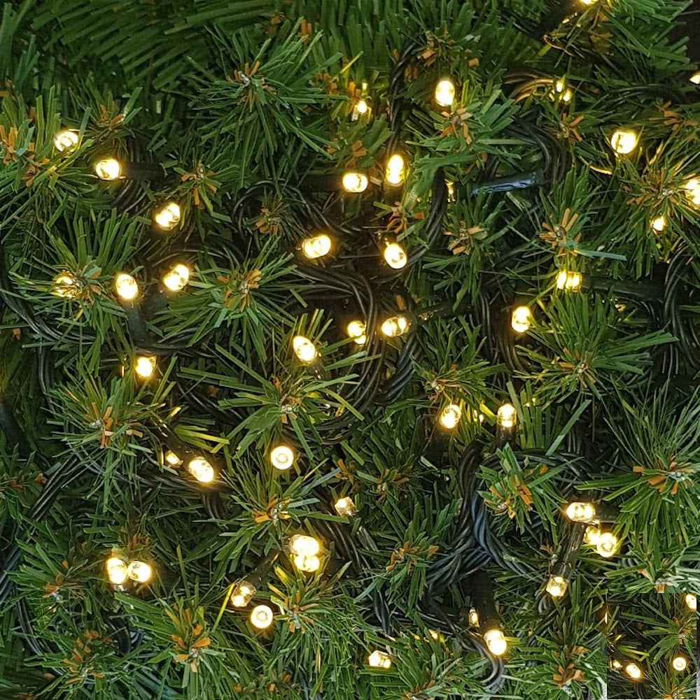 100 LED Christmas Connecting String Warm White (Soft Yellow) Indoor/Outdoor