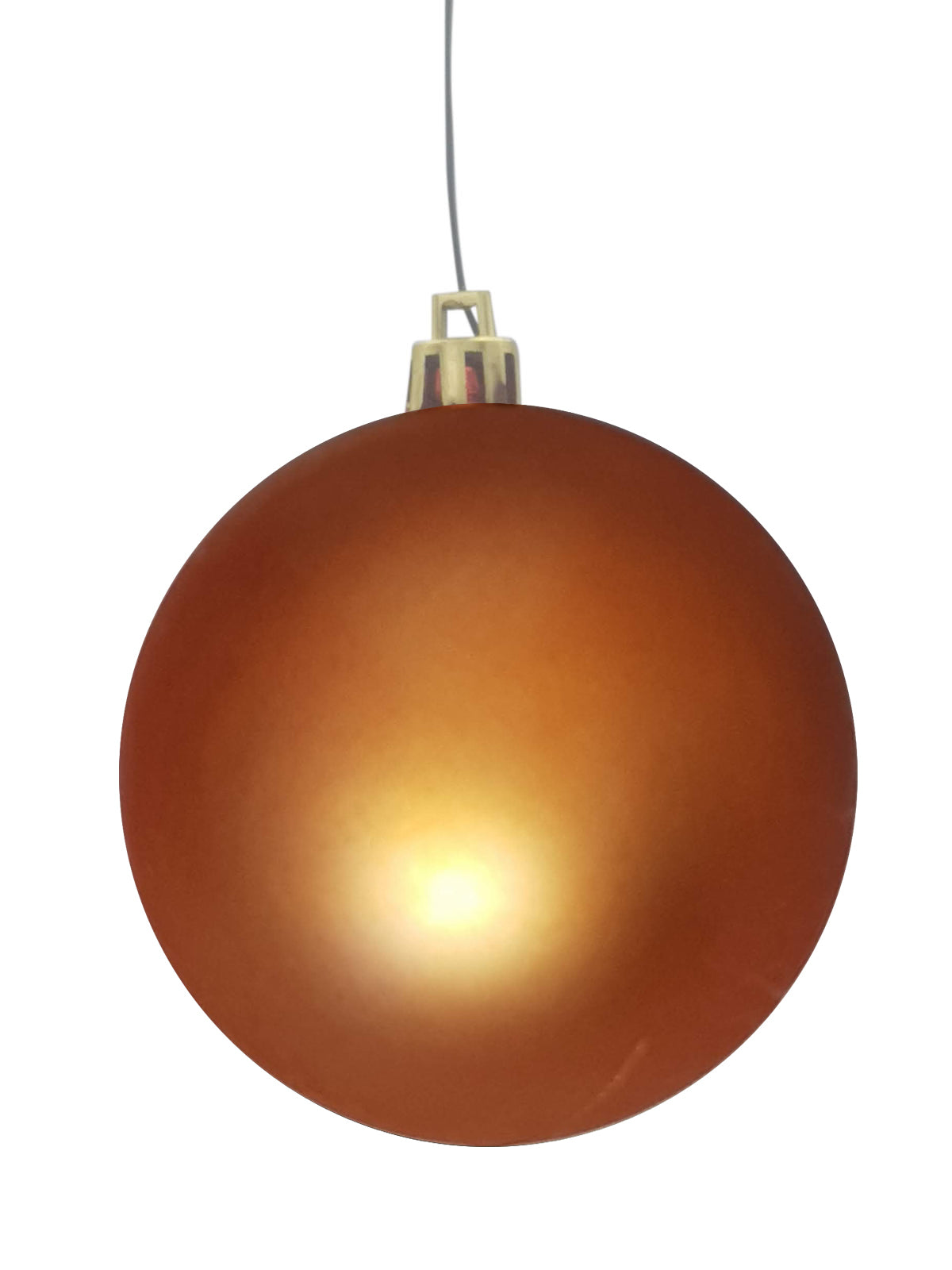 Christmas Ball 70mm Matt Copper - Artificial Xmas Tree