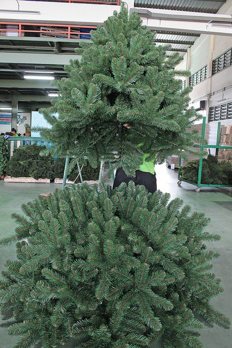 Pinewood Spruce Christmas Tree Outdoor with Lights - Artificial Xmas Tree