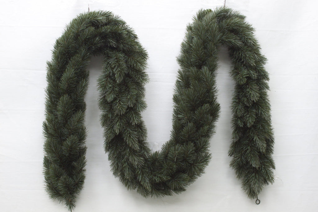 9ft Christmas Garland Pitch Pine New Growth Blue 2.74m - Artificial Xmas Tree