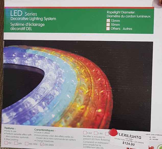 Rope Light x 10m LED Green