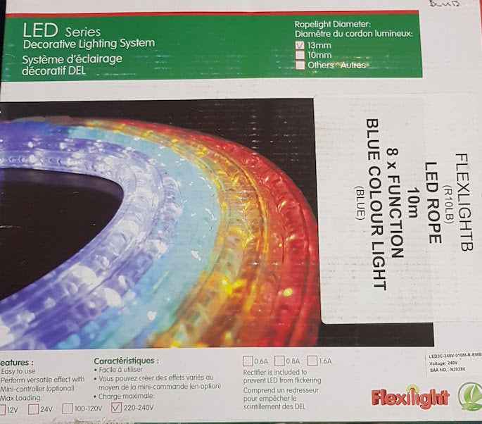 Rope Light x 10m LED Blue