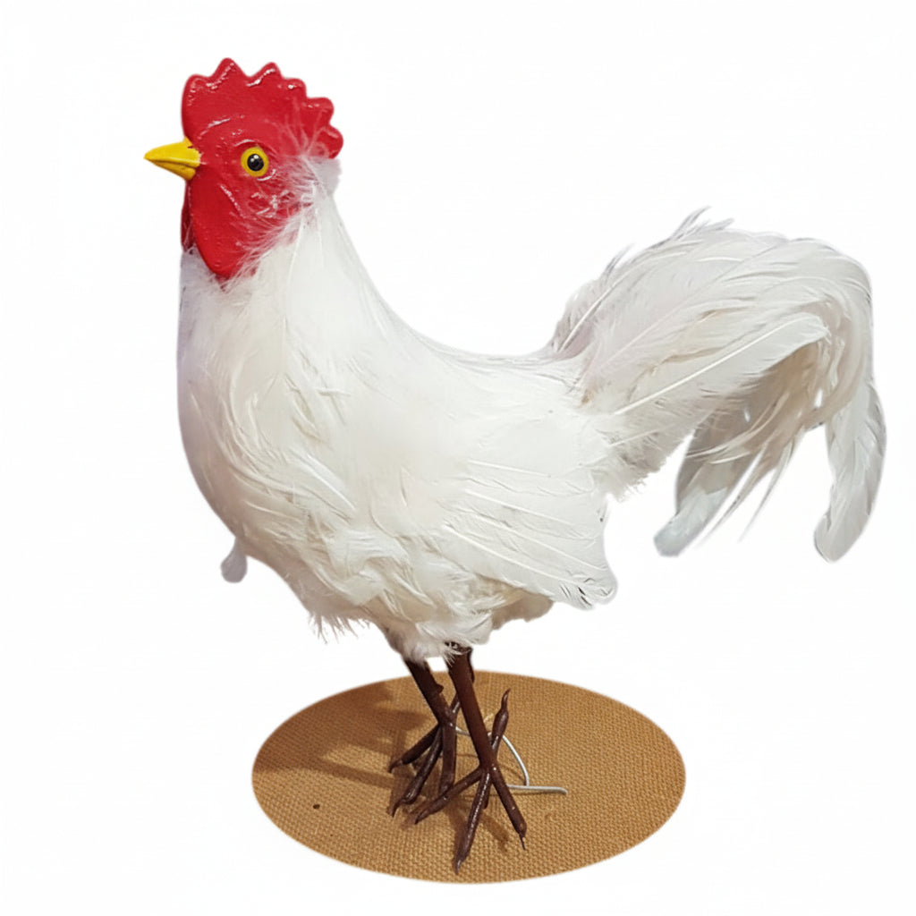 Farm Rooster White - Artificial Xmas Tree