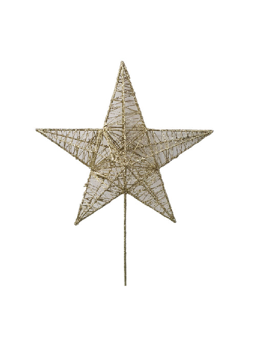 33cm Star Christmas Tree Topper - Artificial Xmas Tree