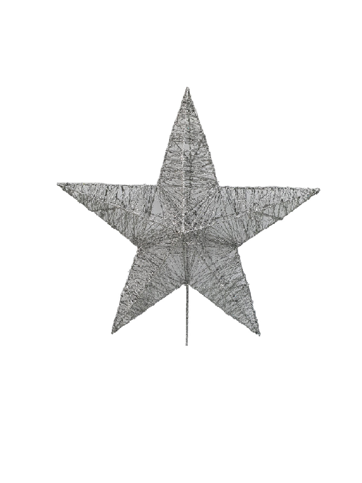 Star Christmas Tree Topper 33cm Silver - Artificial Xmas Tree