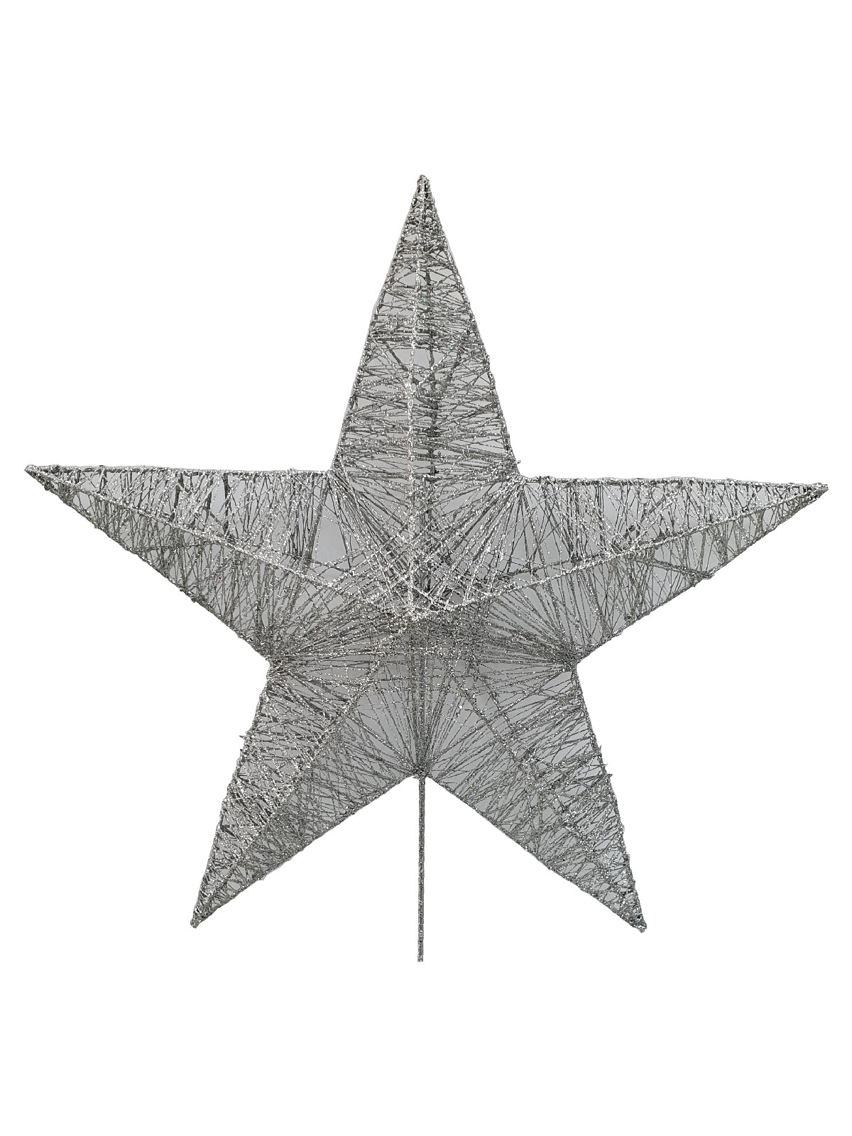 25 inch Star Christmas Tree Topper 64cm Silver - Artificial Xmas Tree