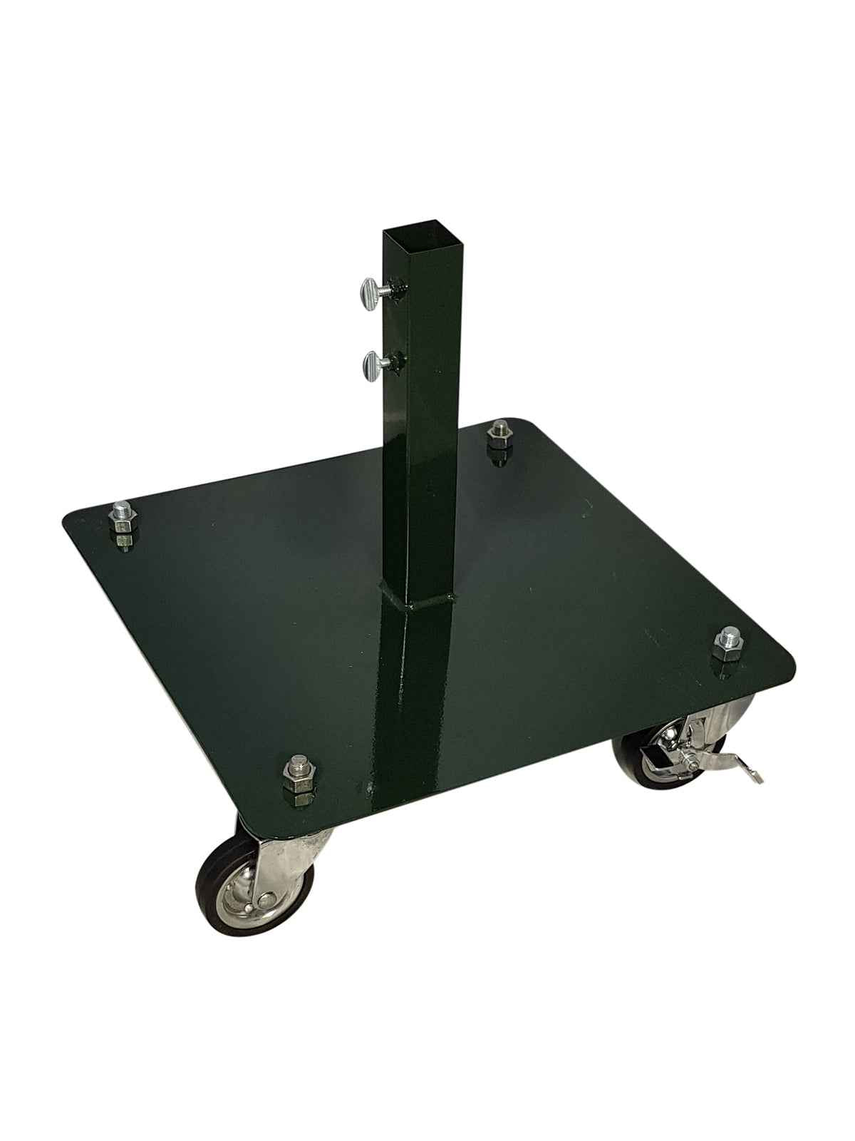 Commercial Tree Stand Flat Base with Castors Green