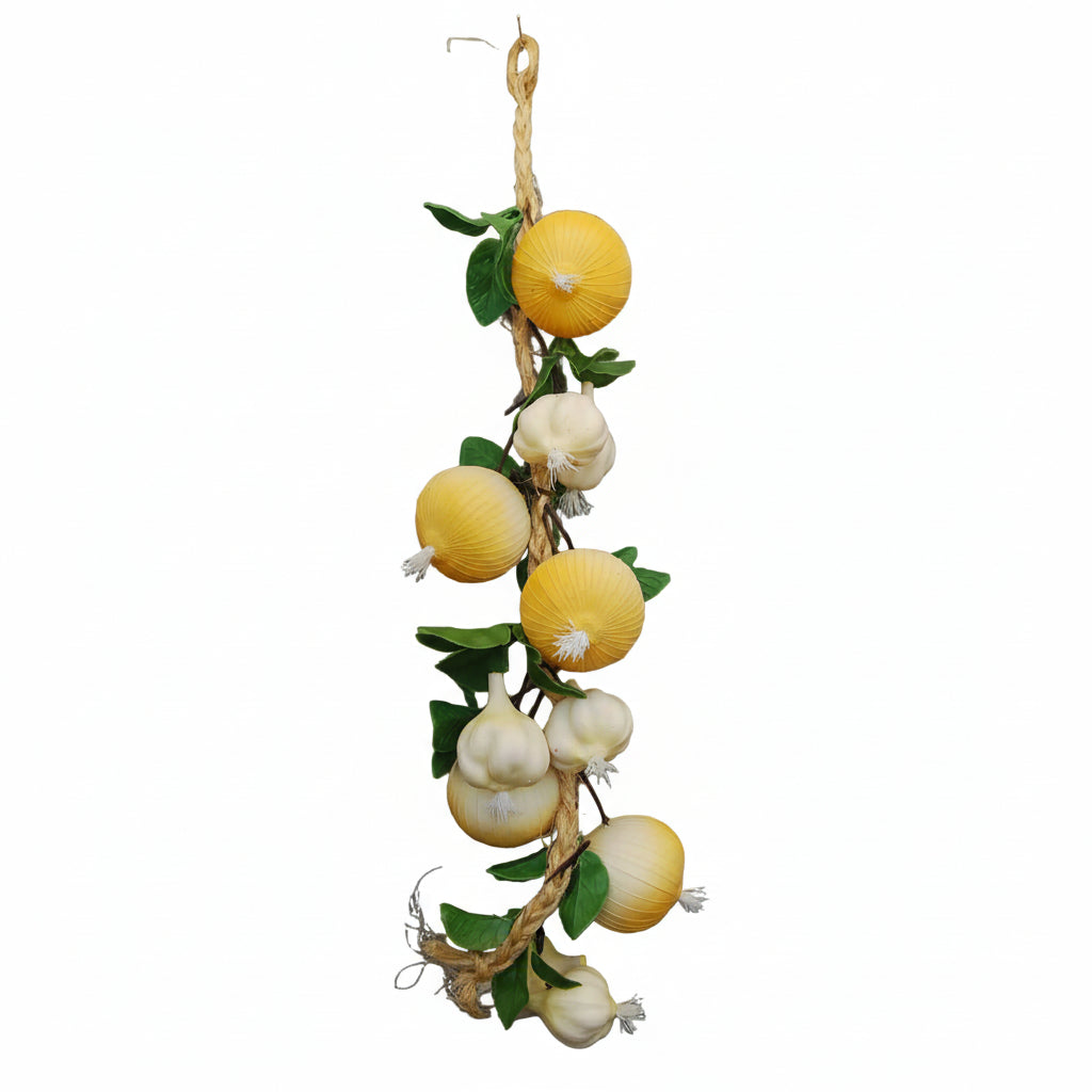 Fake Vegetable Garlic & Onion String - Artificial Xmas Tree