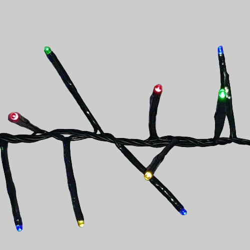 200 LED 2 way Connecting String Lights for Christmas Tree or Garland Multi Coloured