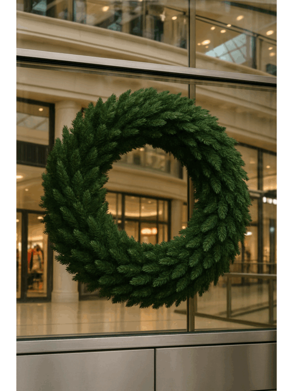 2m Wreath in Shopping Centre