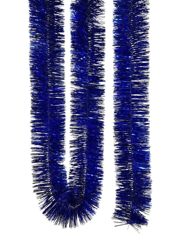 Tinsel 5.5m (18ft) 4 ply – 100mm Blue