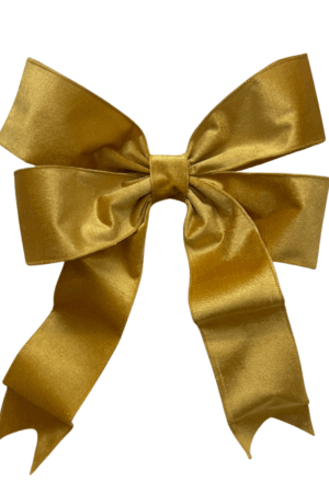 20 inch Velvet Bow Christmas Decoration 50cm Gold