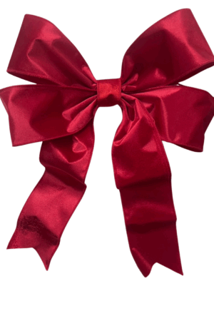 20 inch Velvet Bow Christmas Decoration 50cm Red