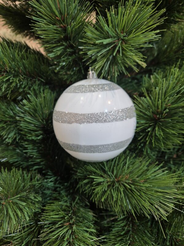 Ball Pearl with Silver Swirl