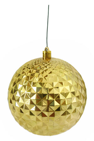 Christmas Ball 100mm Pineapple Textured Gold
