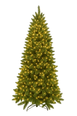 7ft Slim Regal Spruce Christmas Tree 2.13m with 520 LED’s